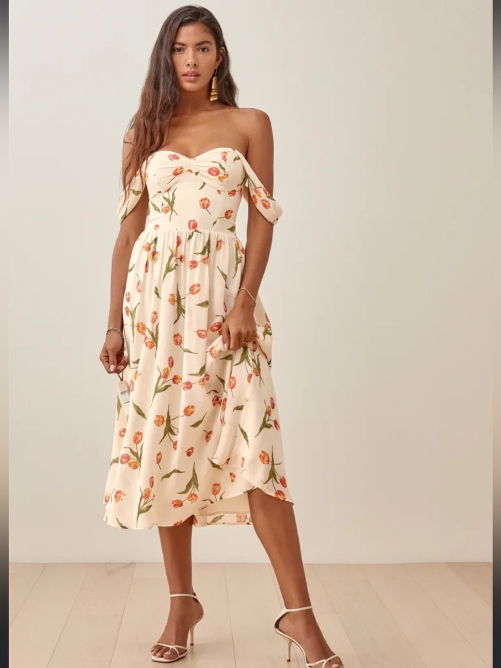 Reformation Violet Tulips Dress 10